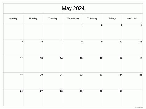 2024 5月 カレンダー - 時間の流れと新たな始まり